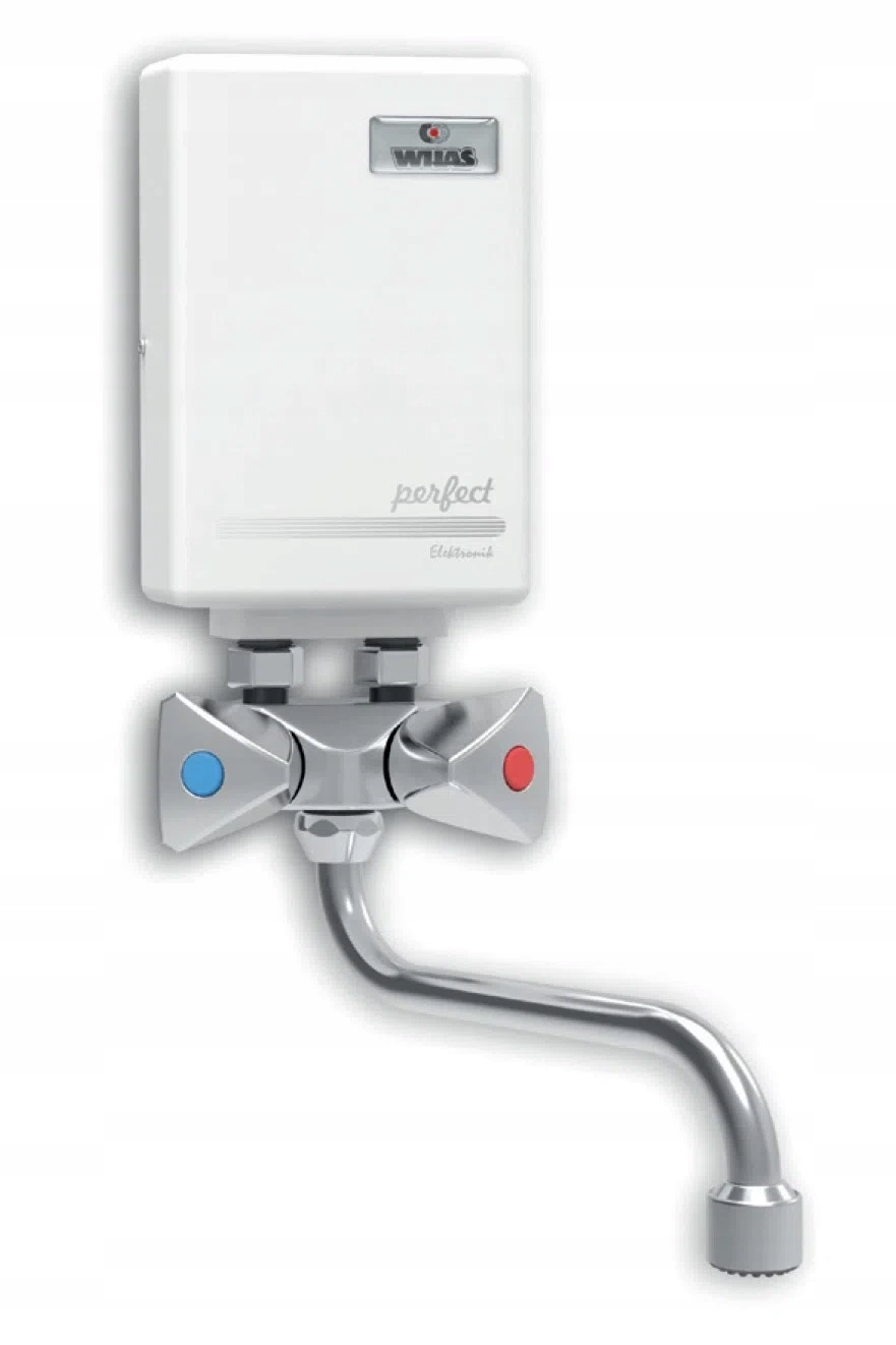 Wijas prietokový ohrievač vody Perfect 400 s batériou a výtokom 150 mm