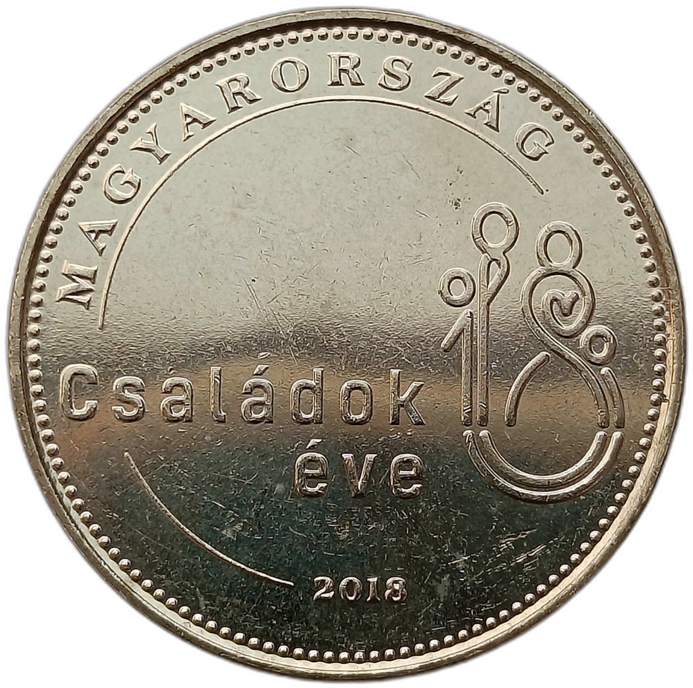 WĘGRY 50 FORINT 2018 ROK RODZINY MENNICZA