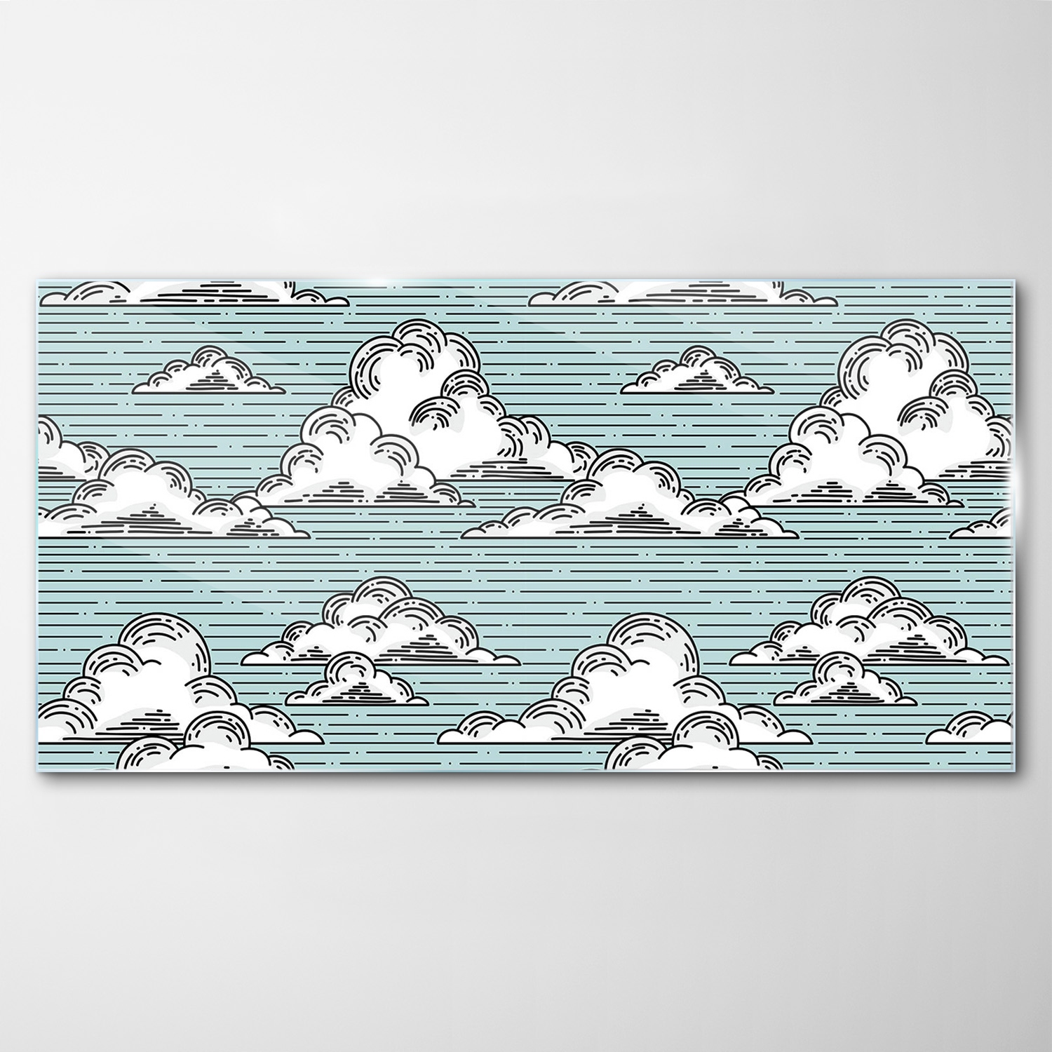 Obraz Sklenený dekor Oblaky Nebo Abstrakcia 120x60