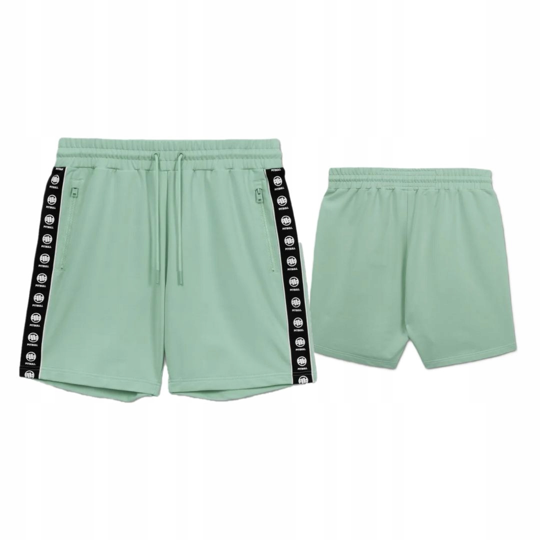 Pitbull West Coast Pánské Teplákové Kraťasy Tape Nugget Mátové Mint L