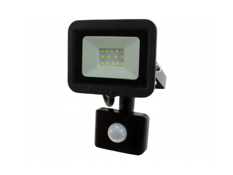 

Lampa Halogen Zewnętrzny na Garaż 10W IP65 +Czujka