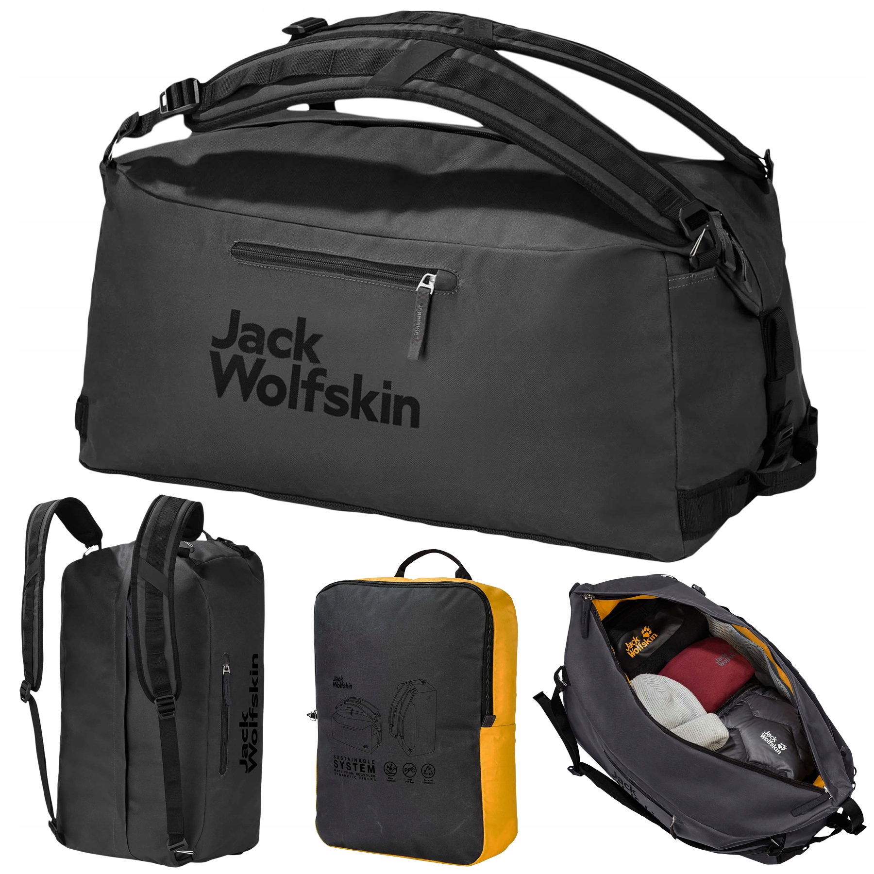 Torba podróżna plecak sportowy siłownia Jack Wolfskin Traveltopia Duffle 45