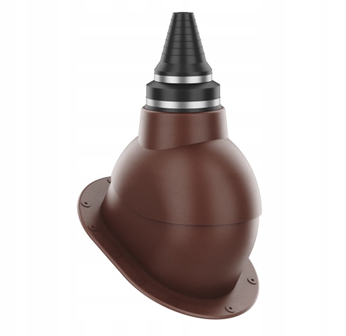 Anténní průchod těsného střešního průchodu Ploché Krytiny Bronz 8017