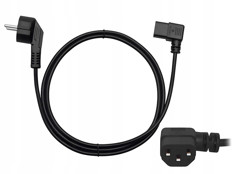 

Kabel zasilający do Komputera Pc kątowy 1,5m (0487