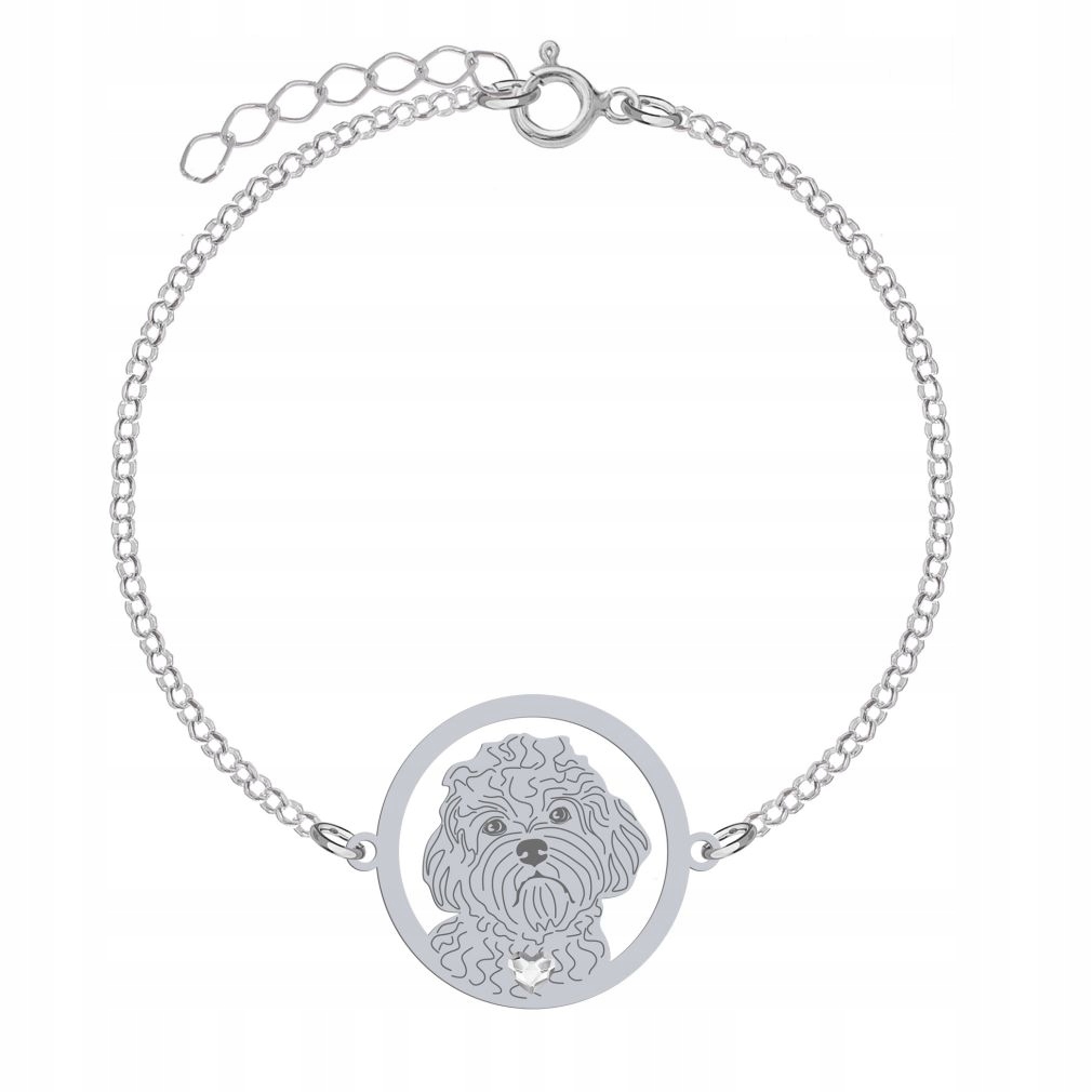 Stříbrný náramek Cavapoo 925 Dárek Řetízek Šperky Gravírování Bonus