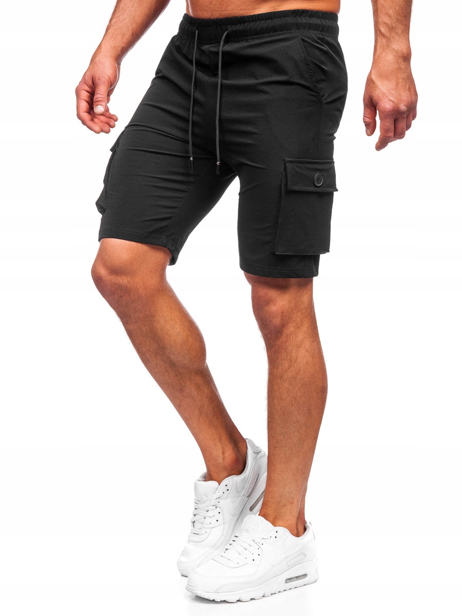 

Spodenki Bojówki Męskie Czarne DC469 Denley_m