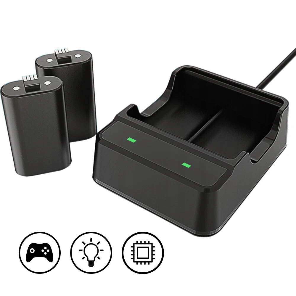 2x AKUMULATOR BATERIA do Pada od Xbox Series S / X + KABEL + ŁADOWARKA