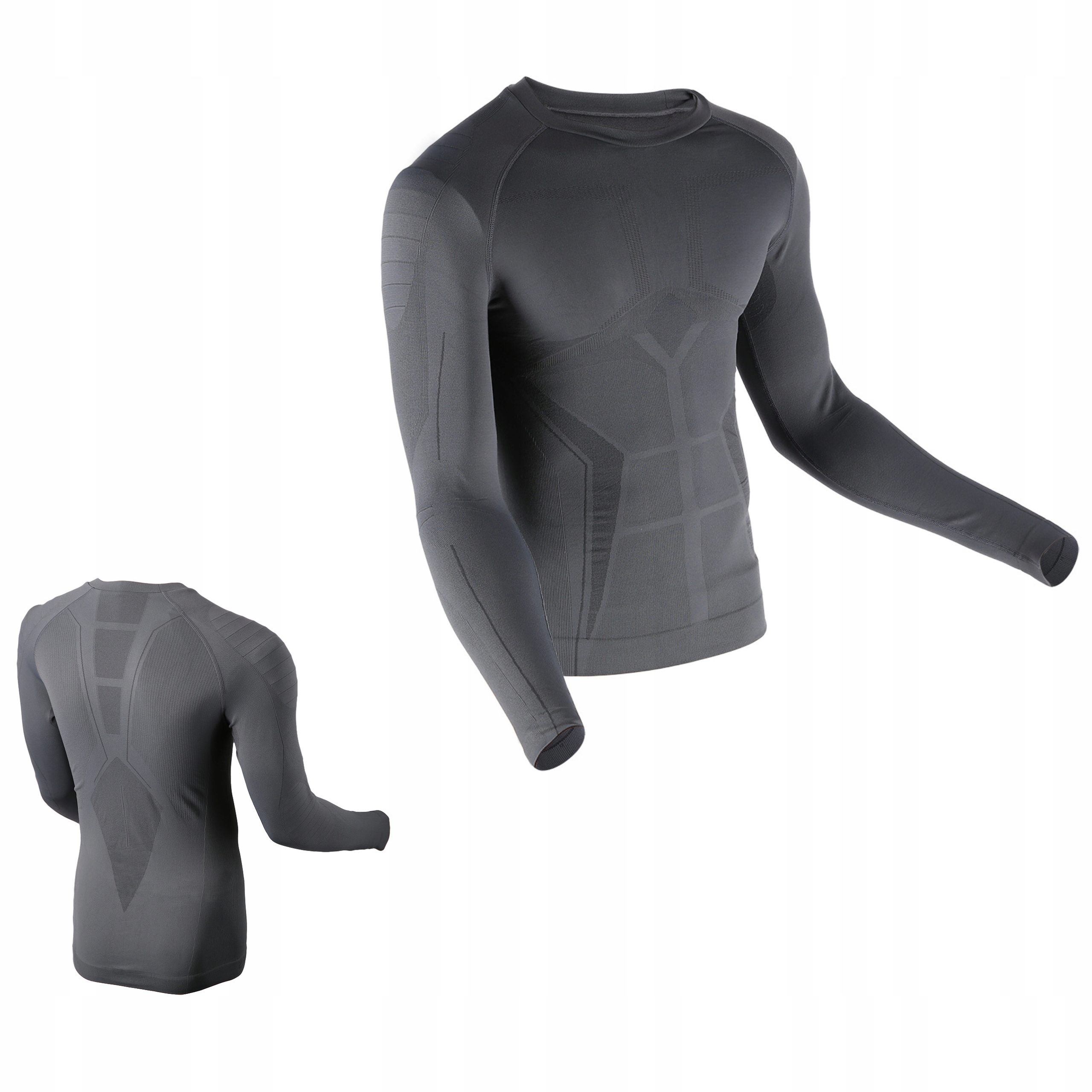 Bluzka Termoaktywna Męska Nils 2XL/3XL Szara Narty Snowboard Góry Zima