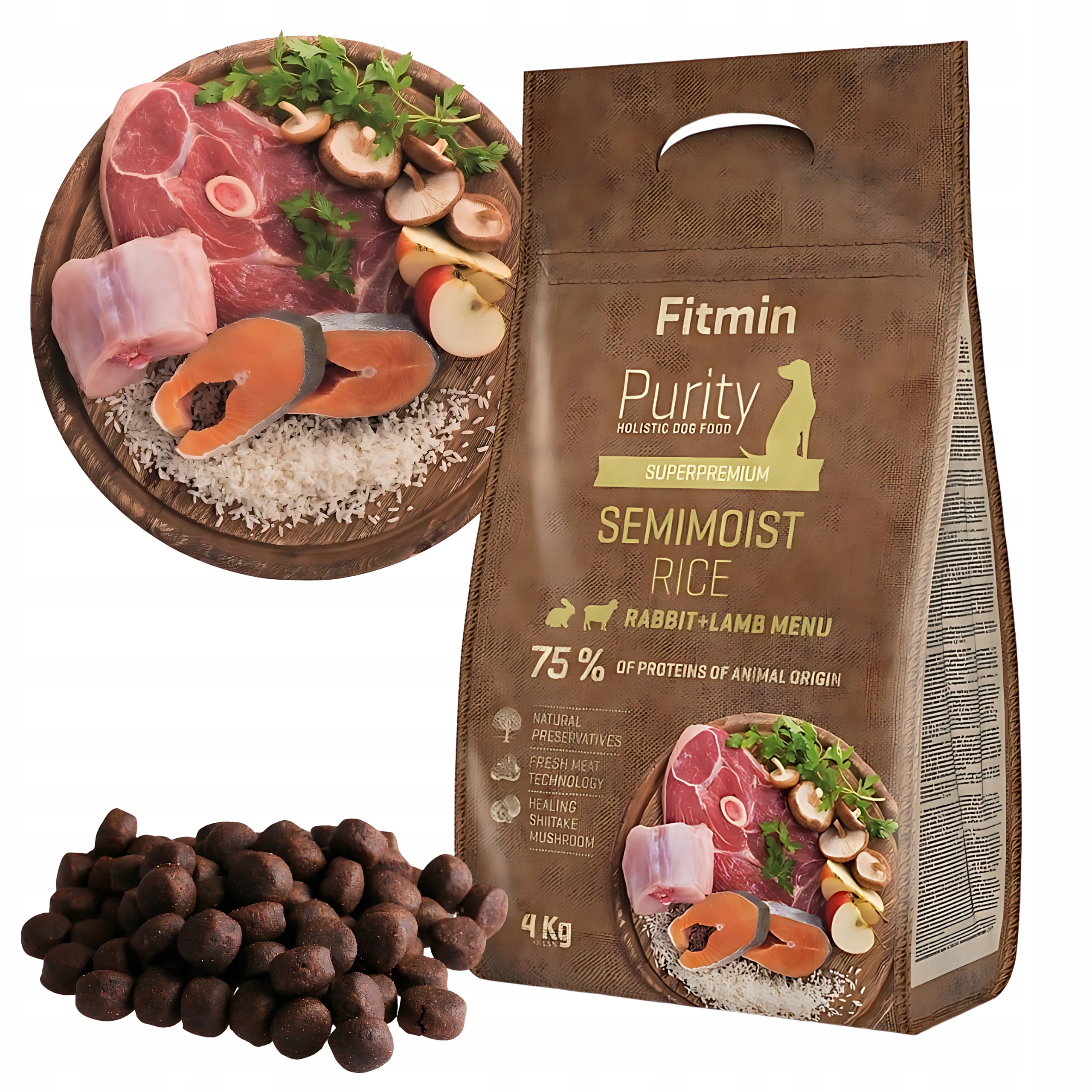 Levně Fitmin Dog Purity Rabbit & Lamb 4kg poloměkký
