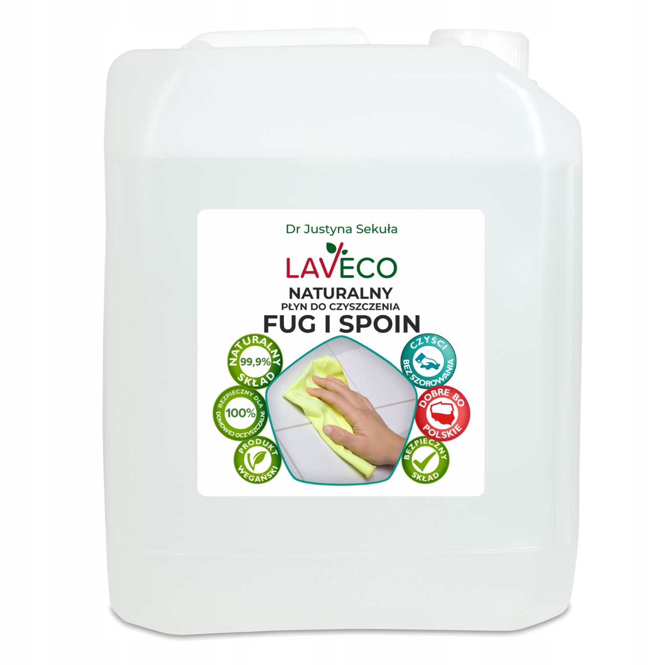 Přírodní čisticí prostředek na spáry a spáry bez drhnutí – 5 l – Laveco