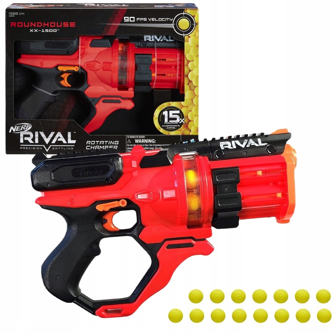 

Nerf Rival Pistolet Na Kulki Roundhouse E6638