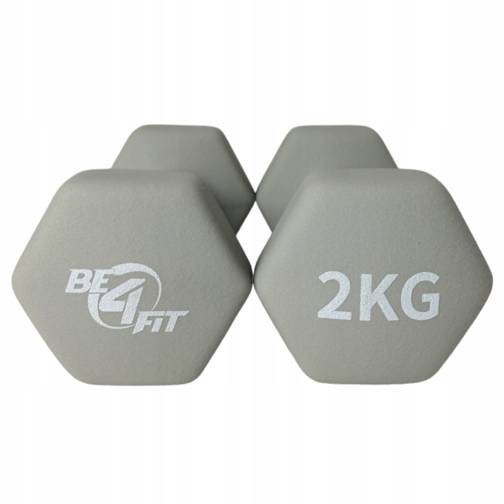 Zestaw Hantli Hantelków Ciężarki Neoprenowe Żeliwne do Ćwiczeń 2x 2kg Marka Be4Sport