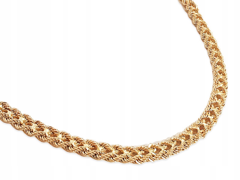 Elegantní náhrdelník ze žlutého zlata 585 dvojitá kombinovaná korda 5.82g 14kt