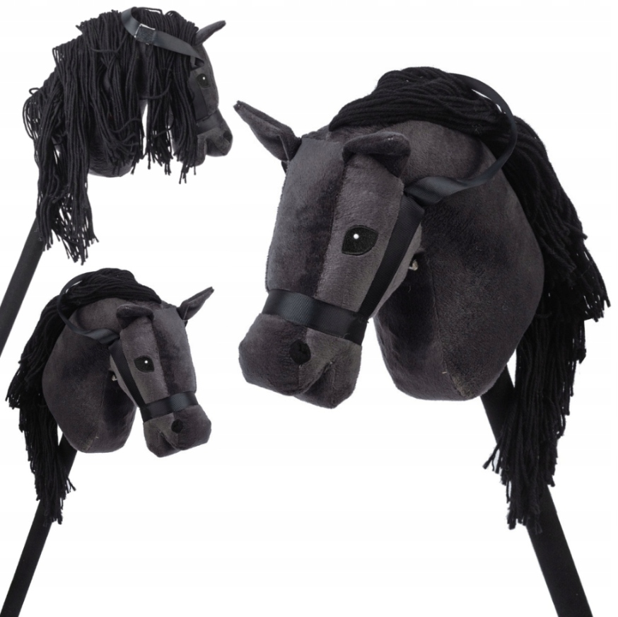 HOBBY HORSE GŁOWA KONIA NA KIJU PLUSZOWY KONIK CZARNY ODGŁOSY KONIA Kod producenta CZARNA GŁOWA KONIA