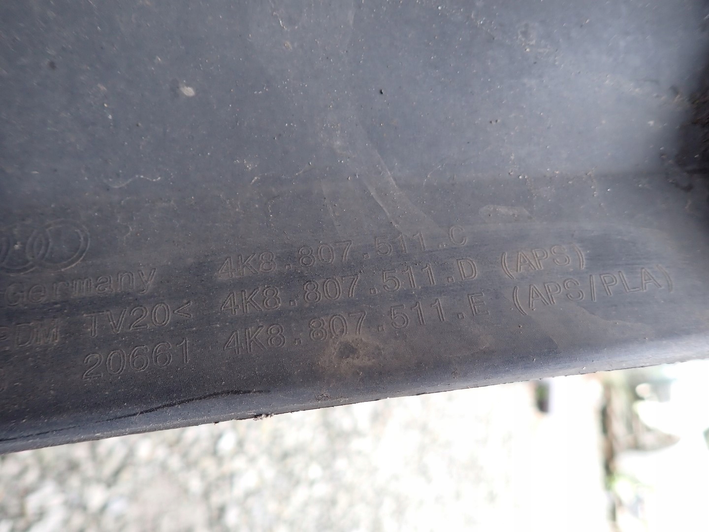 bumper rear part rear AUDI A7 2 II 4K8 4KA S LINE 2018