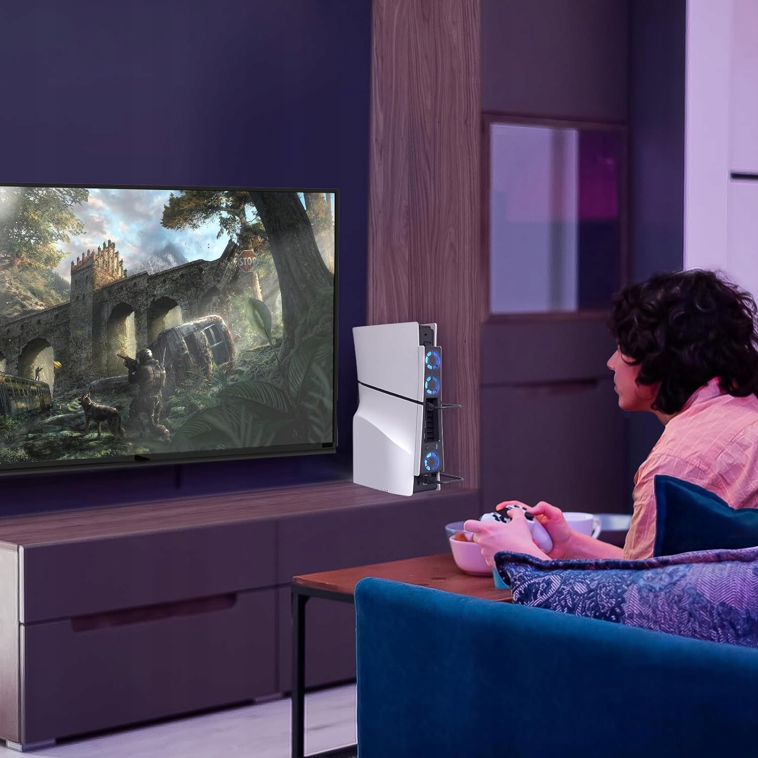 STOJAK POZIOMY PLAYSTATION 5 SLIM 2023 PODSTAWKA POZIOMA DO PS5 Slim Kod producenta PGS003