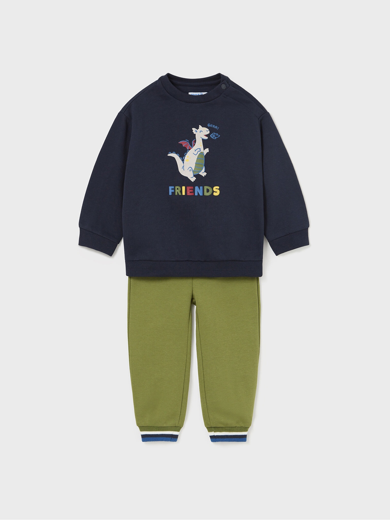 Mayoral Komplet bluza i spodnie materiałowe 2.874 Niebieski Regular Fit