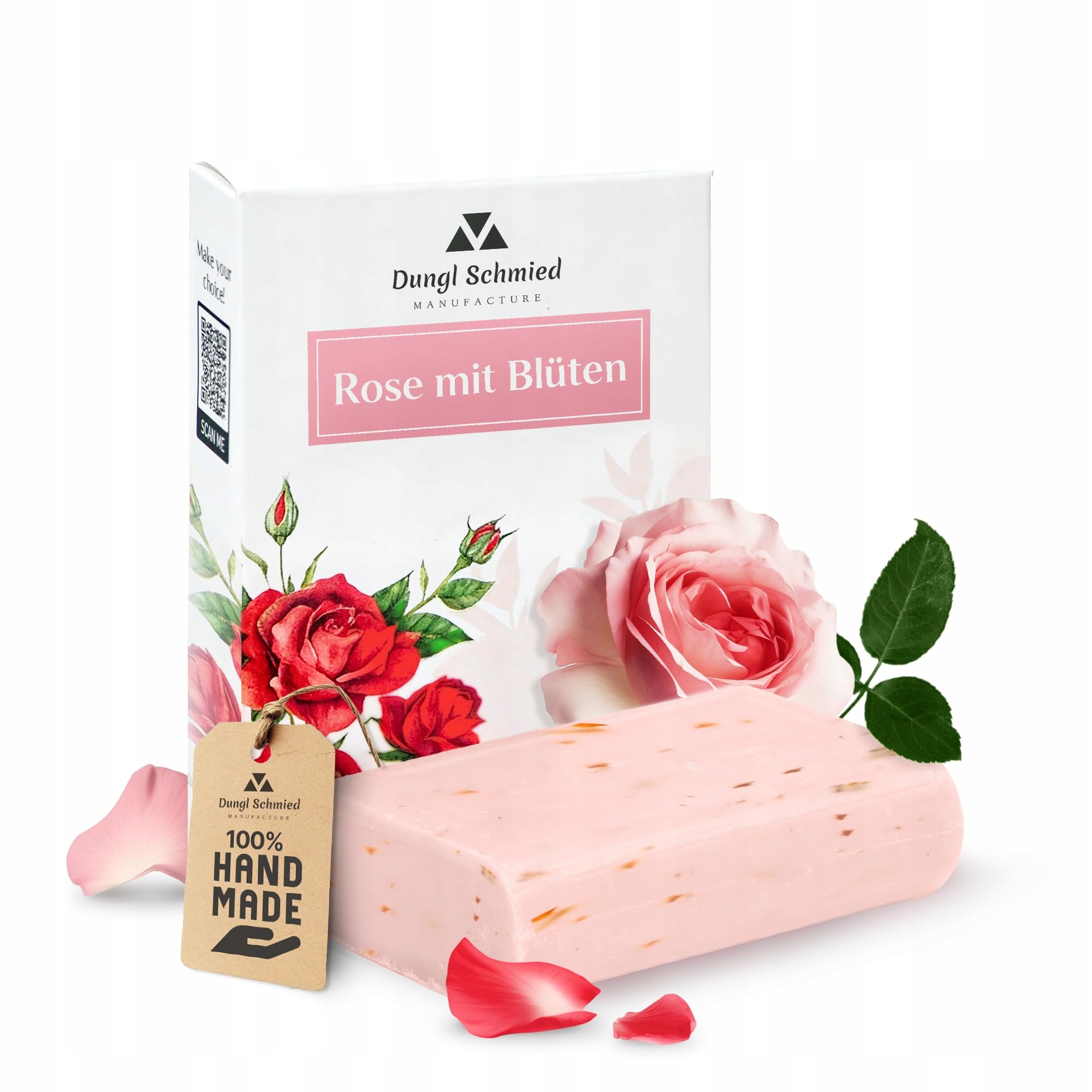 Dungl Schmied Růžové mýdlo 100 g bez palmového oleje Veganské