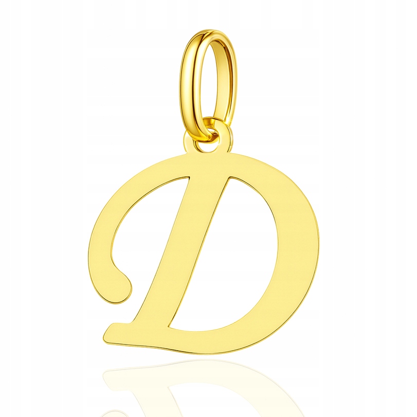 Zlatý Přívěsek Písmenko D 15 mm PR.585