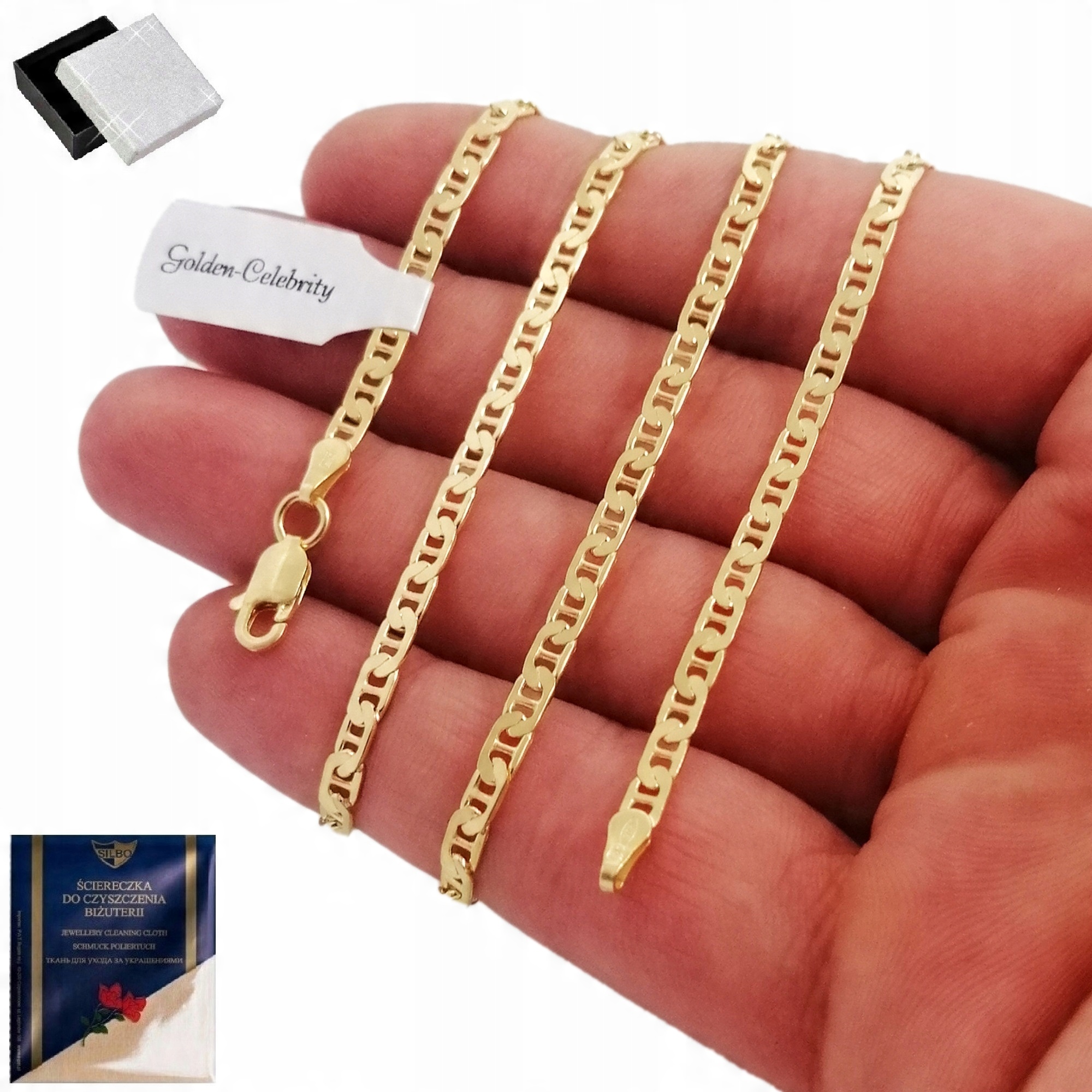 

Złoty Męski Łańcuszek Gucci Pełny 925/585 55CM 14K