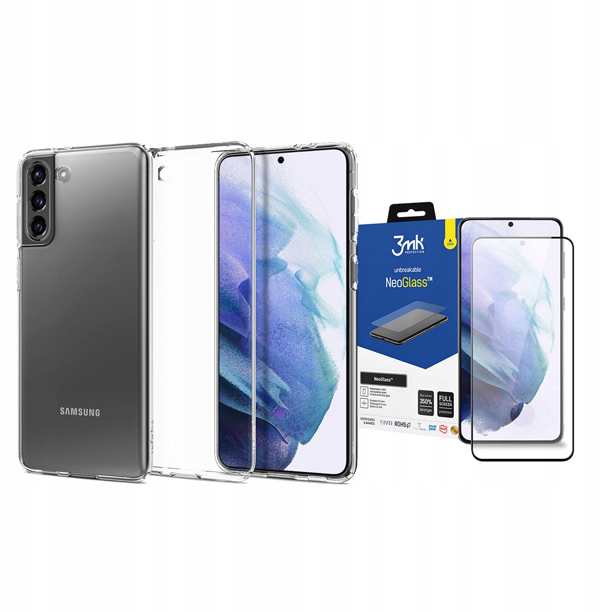 

Spigen Etui Case Obudowa Do Galaxy S21 + Folia 3MK