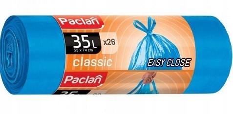 

Paclan classic worki na śmieci z uszami 35L 26szt