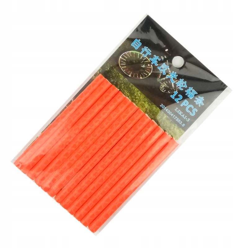 

12 x odblaskowe szprychy rowerowe Pomarańczowy