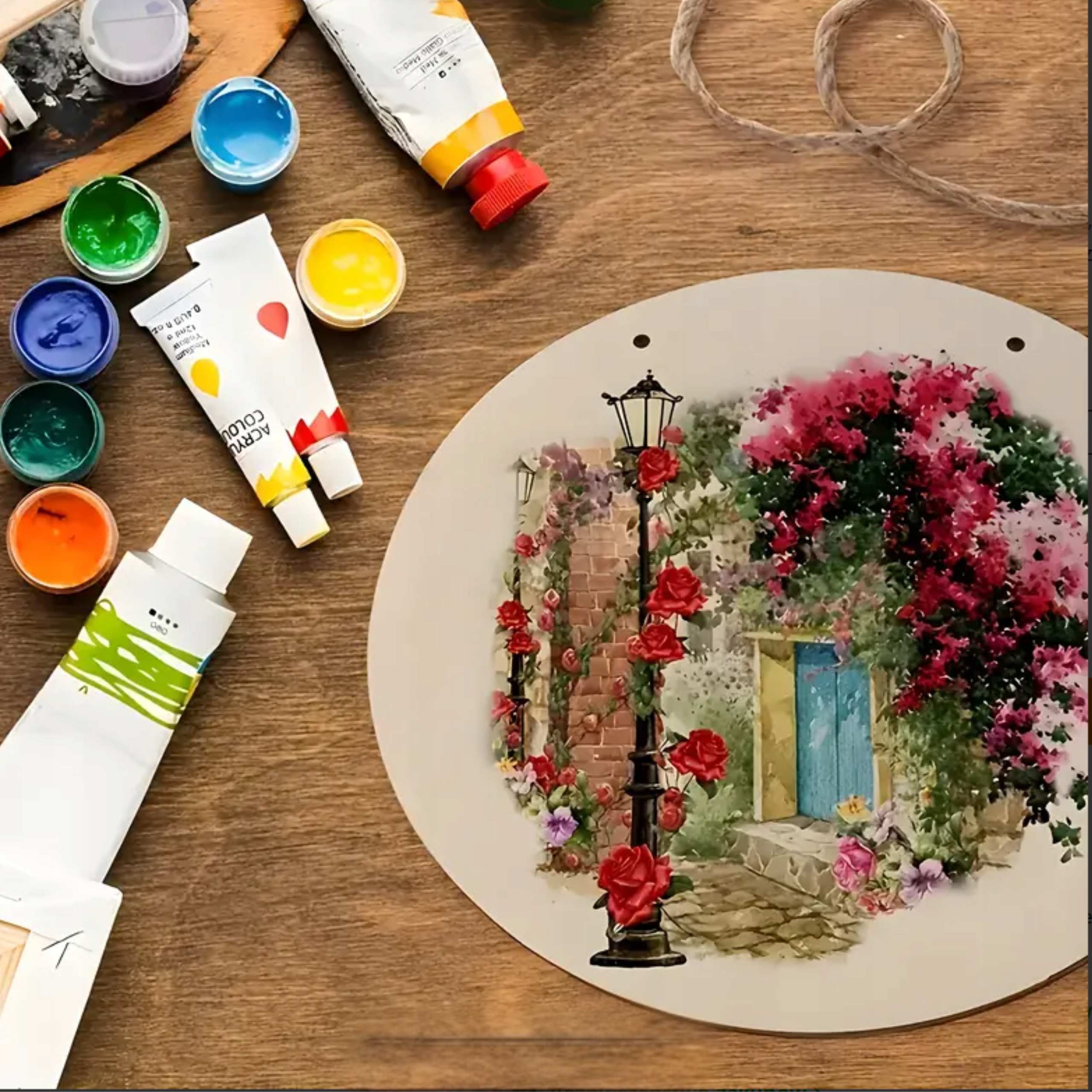 Koło Drewniane ze sklejki 20cm ZESTAW 5 SZTUK DIY DECOR PRODUCENT
