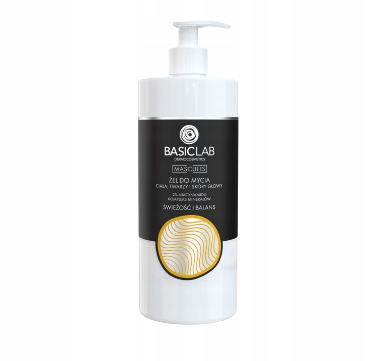BasicLab Dermocosmetics Masculis żel pod prysznic do twarzy, ciała i włosów