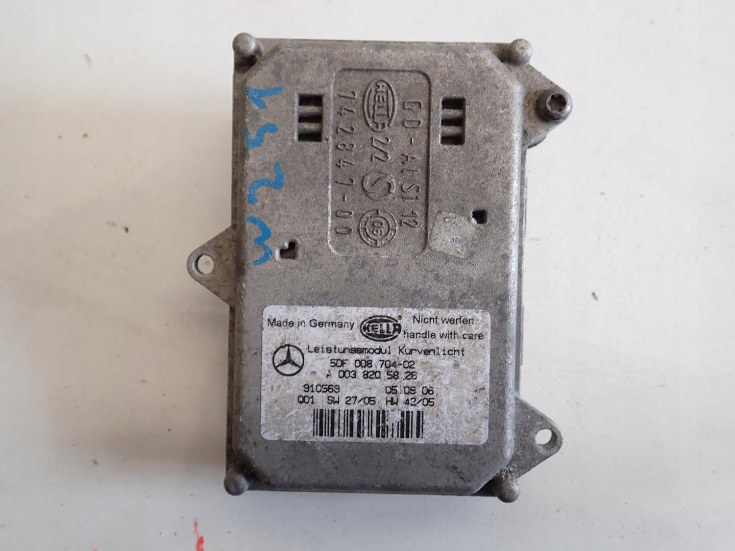 control unit module lights MERCEDES A0038205826