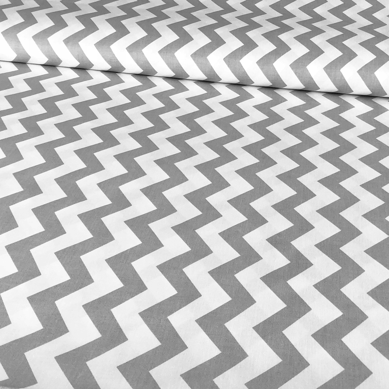 POSZEWKA bawełna 40x60 ZYGZAK SZARY EAN (GTIN) 5901602523827