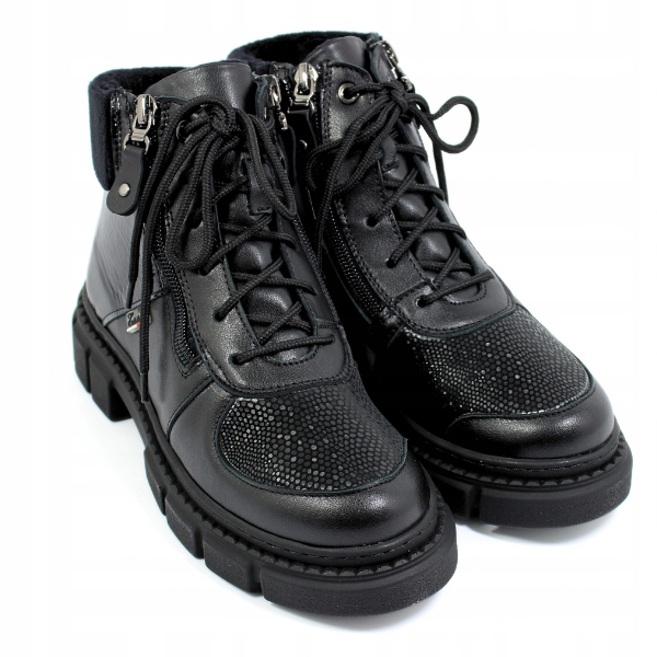 Kožené preventivní boty Enna černé 7007/01/S vel 41