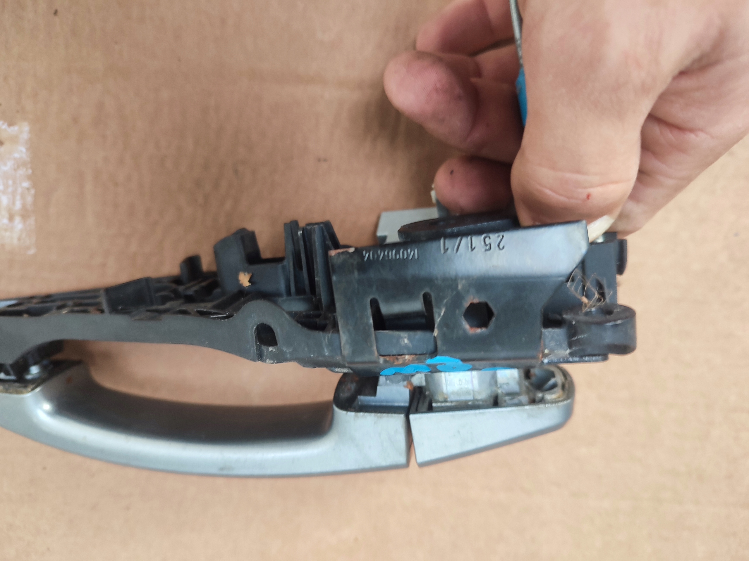 handle door right front OPEL MERIVA B CHROM 14096404