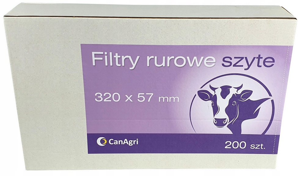 

Filtry Rurowe Do Mleka Szyte 320X57MM 200SZT