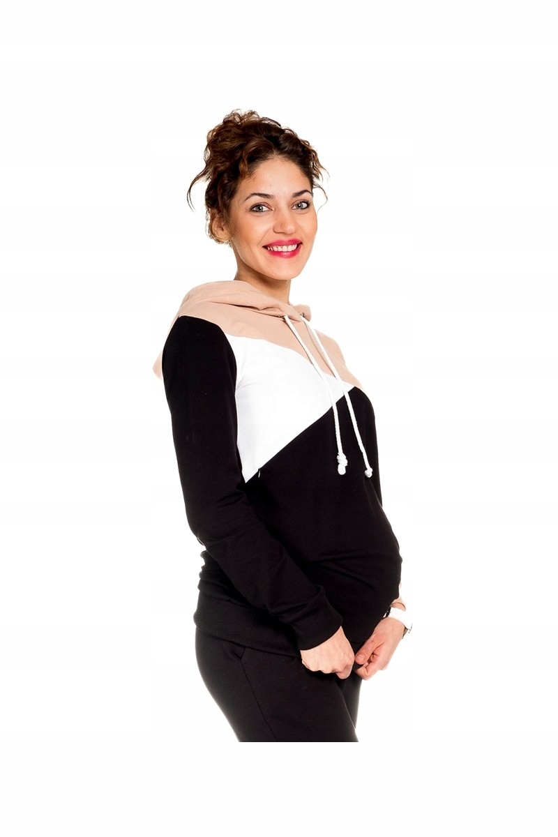 BLUZA CIĄŻOWA I DO KARMIENIA TRZYKOLOROWA rozm. XS Rozmiar XS