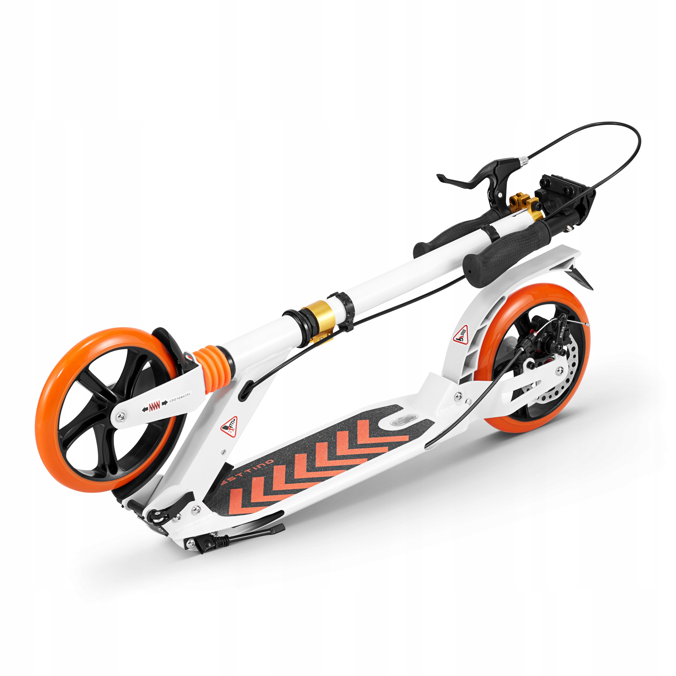 Duża Składana Hulajnoga Miejska Sesttino SHIRO Hamulec tarczowy AMORTYZACJA Rodzaj dwukołowa