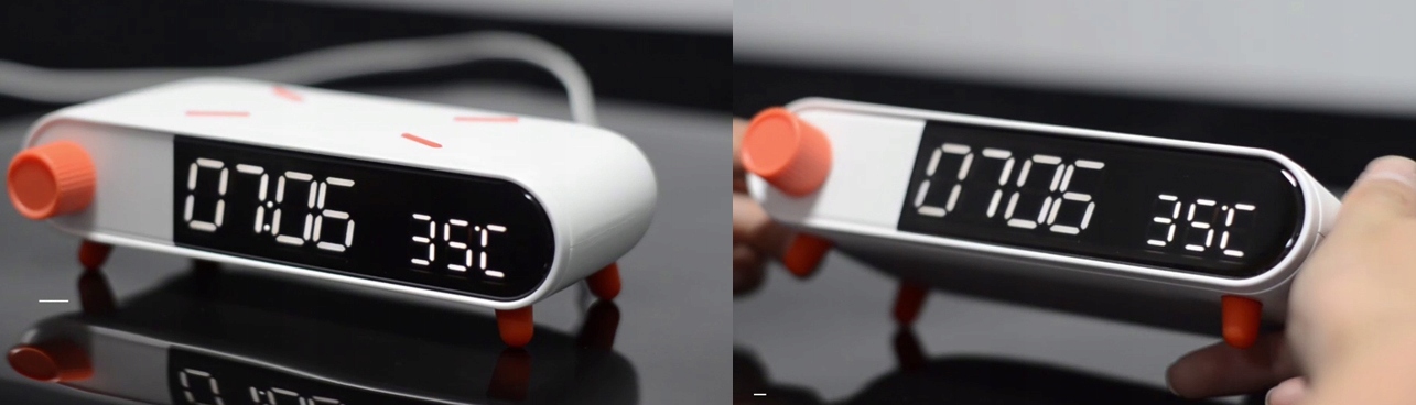 Zegar Budzik Szybka Ładowarka bezprzewodowa 10W QI Liczba urządzeń ładowanych jednocześnie 1