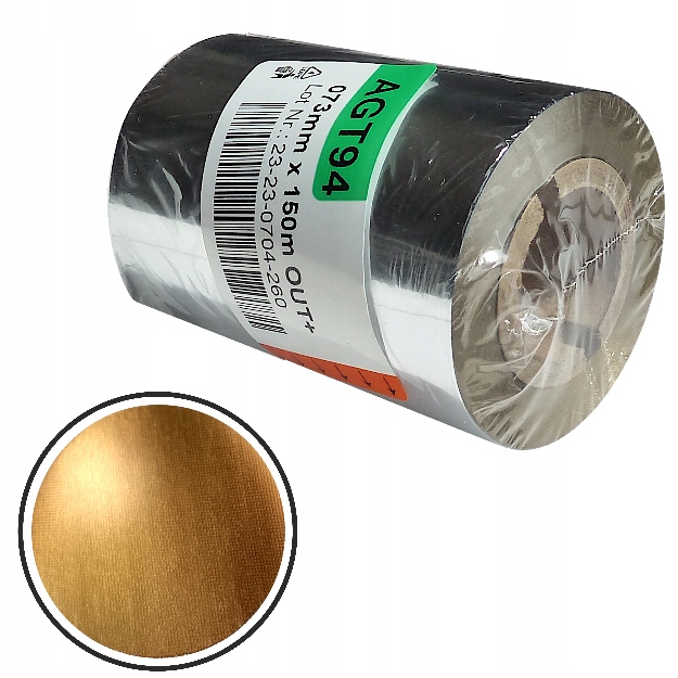 Kalka taśma Złota 73/150 folia druk szarf naklejek
