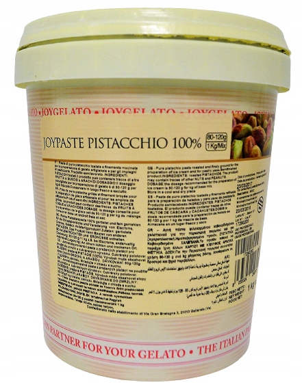 Joygelato (Irca) Pistáciová pasta 100% 1 kg italská 100%