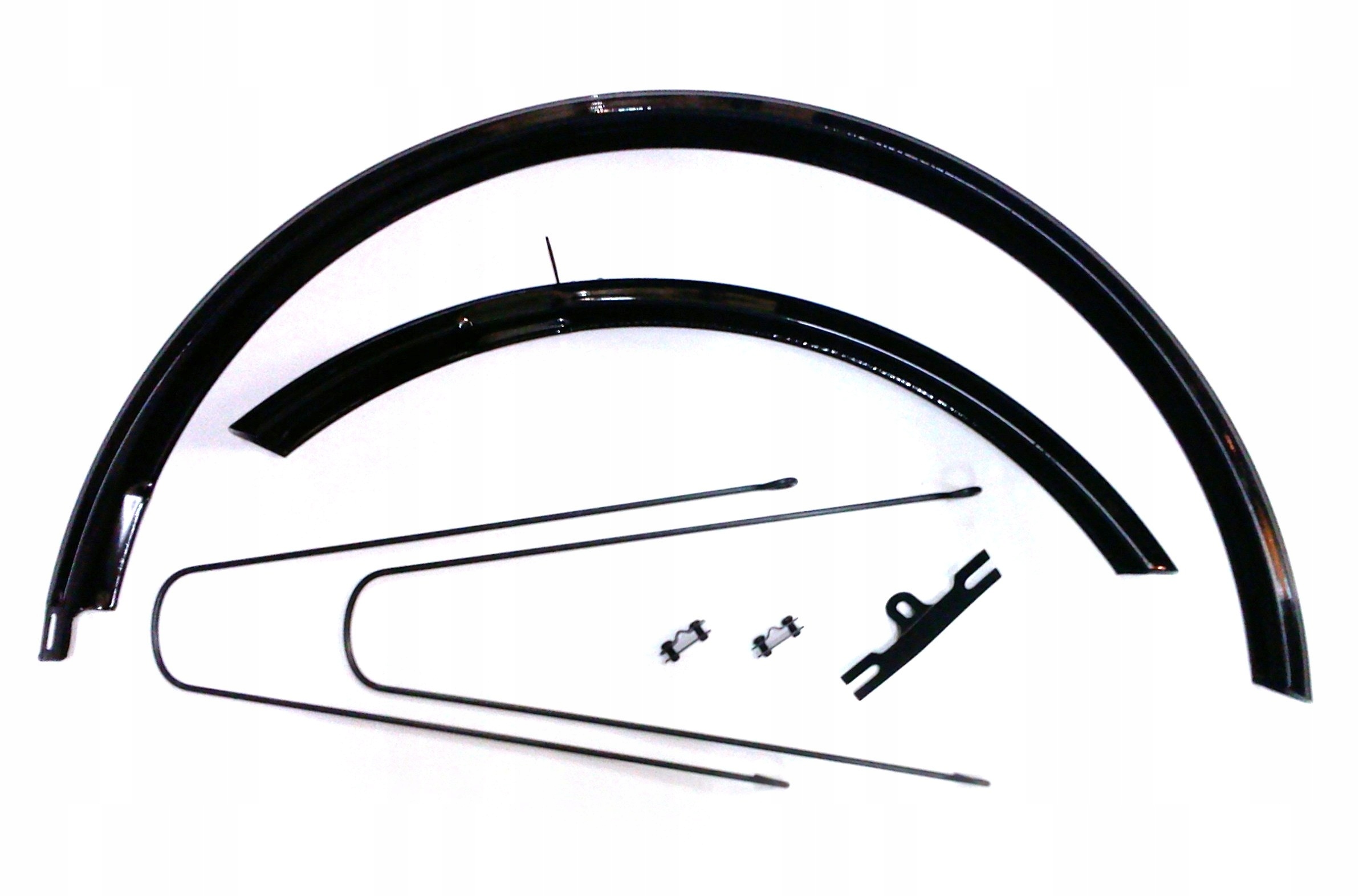 BŁOTNIKI ROWEROWE METALOWE KPL. 20'' CZARNE