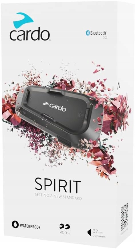 Cardo Spirit SPRT0001 Interkom Motocyklowy 1 Kask Bluetooth