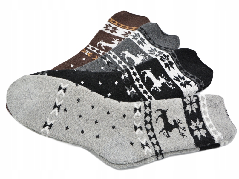 3x CIEPŁE SKARPETY TERMO WEŁNIANE ALPAKA 40-44 Rozmiar 40-44