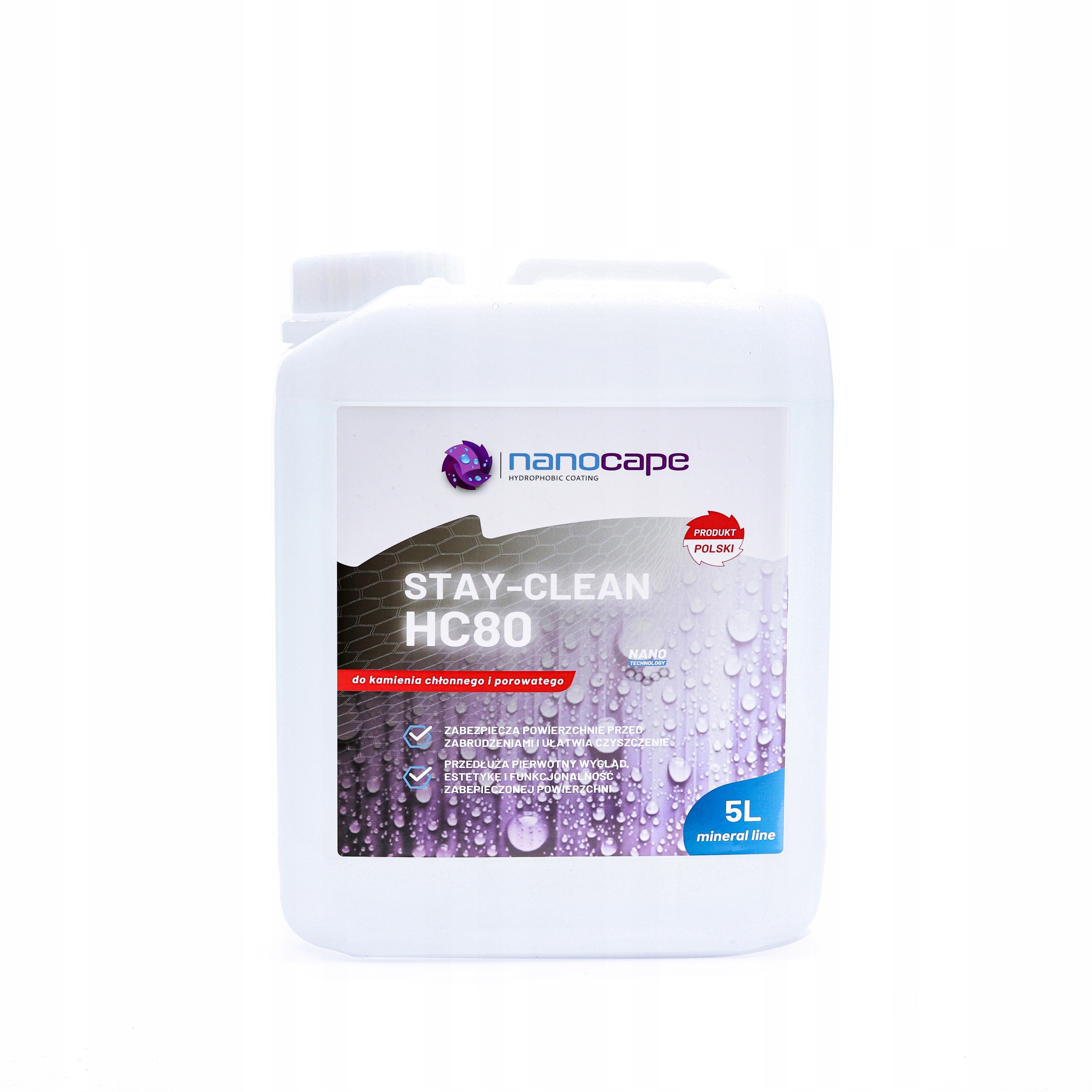 Hydrofobní povlak Stay-Clean HC80 Nanocape 5L