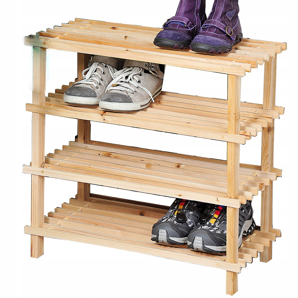

Szafka Na Buty Drewniana 4 Półki Sosnowe 54x26x52