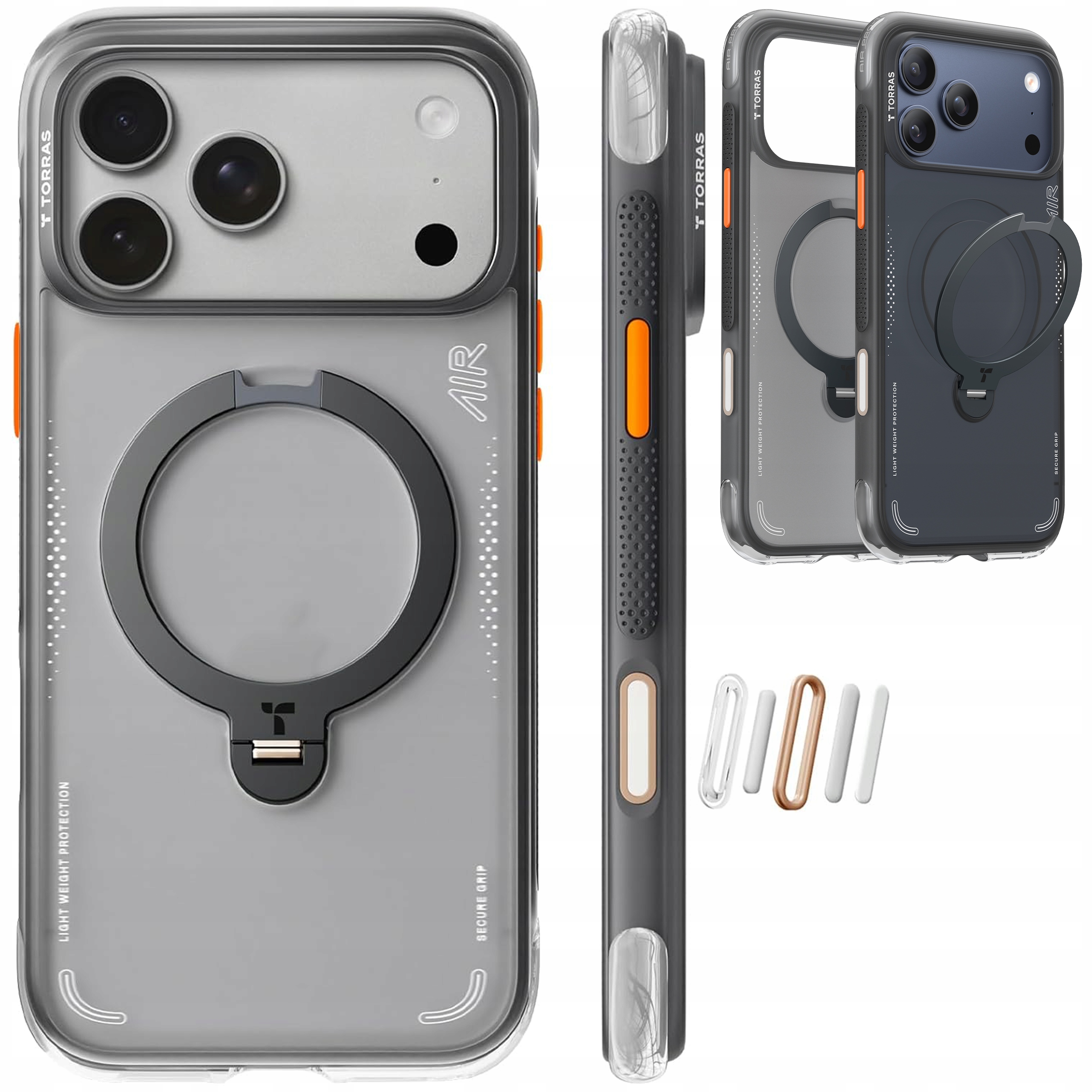Torras Ostand Air Case Etui MagSafe z Uchwytem do iPhone 17 Pro Obudowa