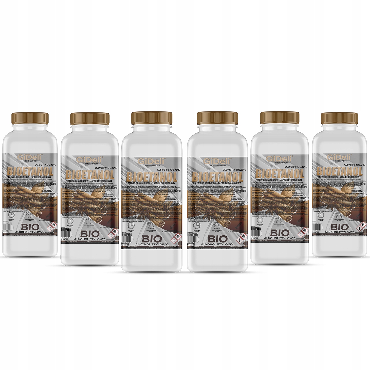 Bioetanol do krbu 6 x 1 l s vůní skořice biopalivo