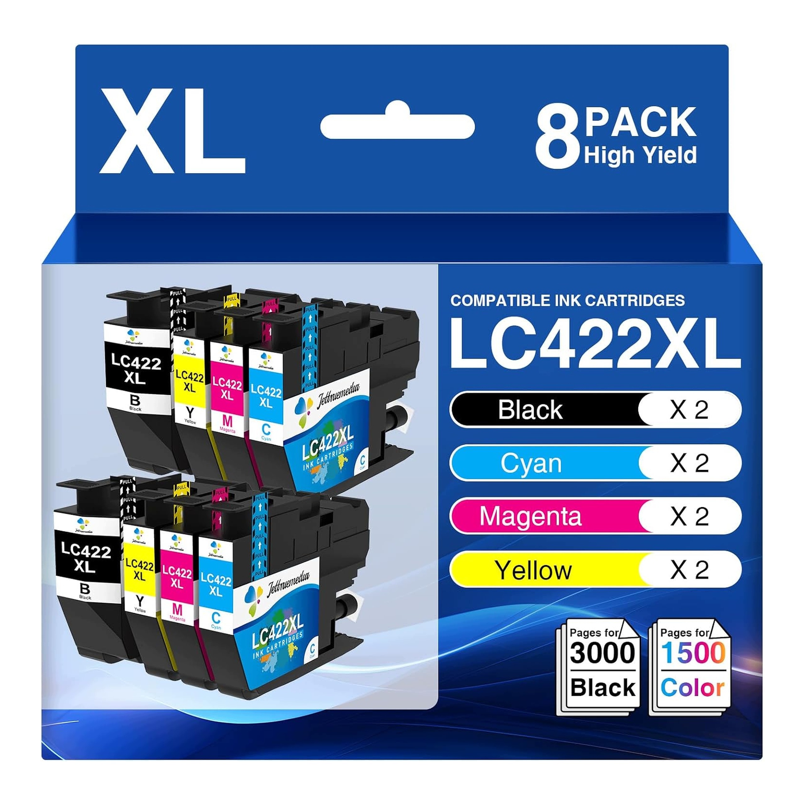 Kompatibilní inkoustové náplně Brother LC422XL pro MFC-J5740DW J5340DW