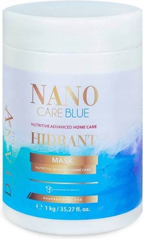 Diana Beauty Nano Care Blue Hydratační maska po nanoplastech s keratinem 1000 g