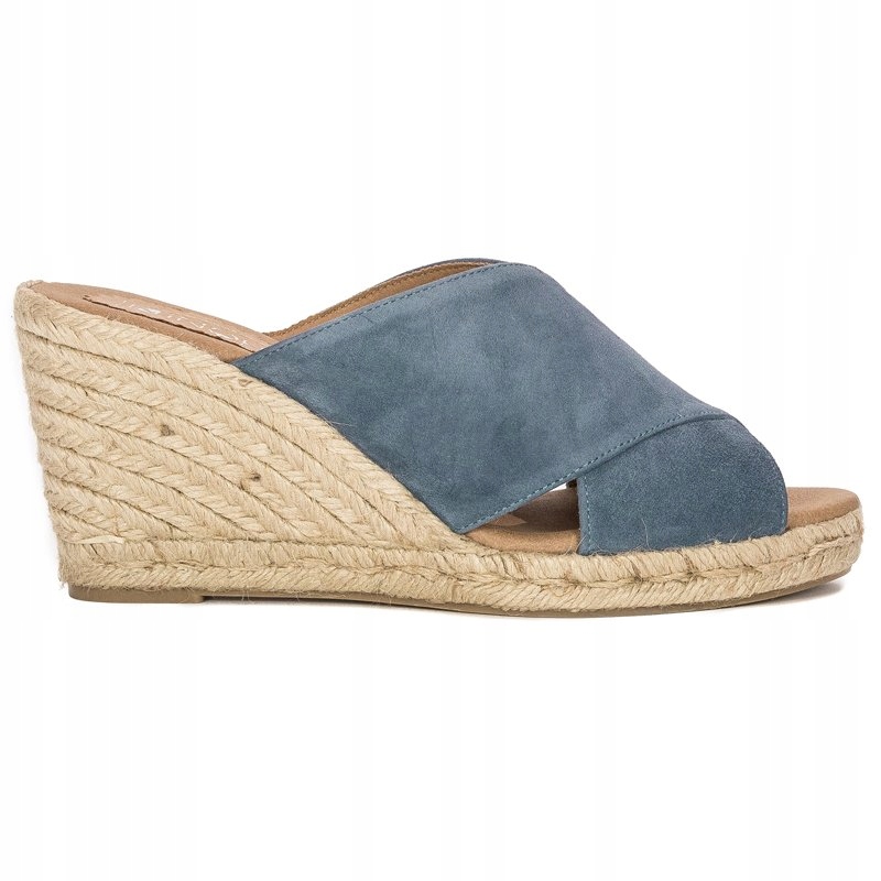 Inofio Klapki espadryle na koturnie ADU01-01 r.38 Marka inna