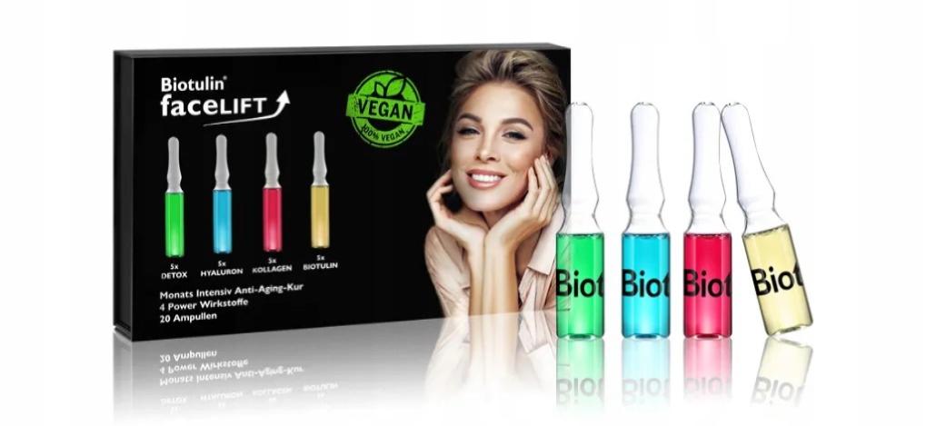 Biotulin FaceLIFT Sérum na obličej a ampule měsíční kúra 20 x 1 ml